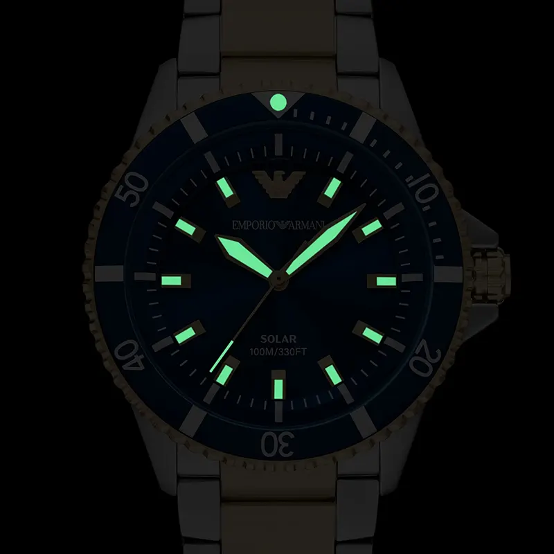 Emporio Armani World Explorer Blue Dial Men's Watch | AR11738