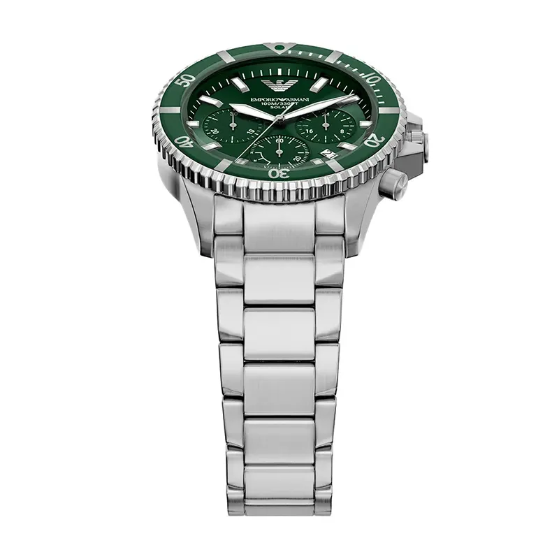 Emporio Armani World Explorer Chronograph Green Dial Men's Watch | AR11741