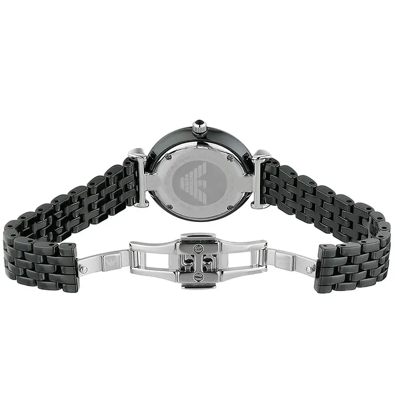 Emporio Armani Ceramica Black Dial Ladies Watch | AR1487