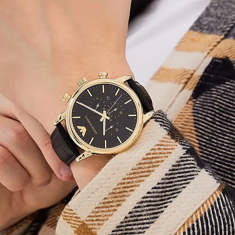 Emporio Armani Luigi Chronograph Black Dial Watch AR1917
