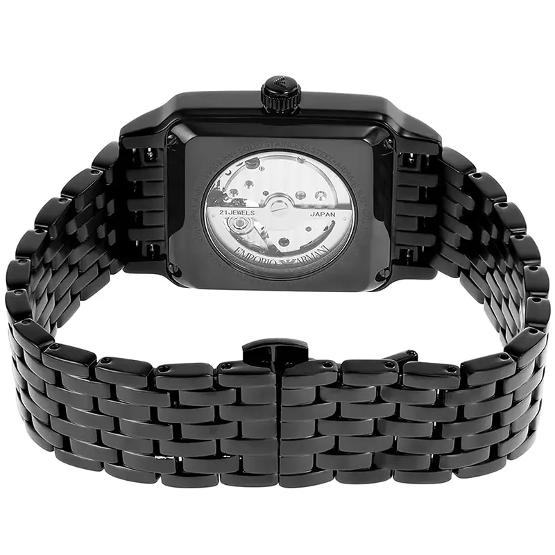 Emporio Armani Meccanico Open Heart Black Dial Men's Watch | AR60058