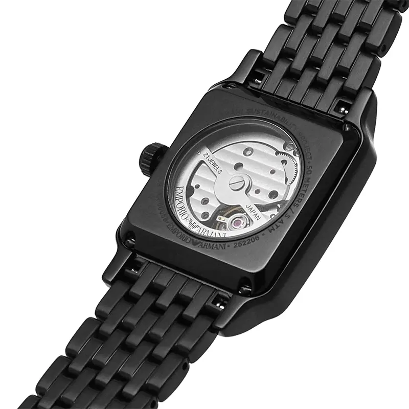 Emporio Armani Meccanico Open Heart Black Dial Men's Watch | AR60058