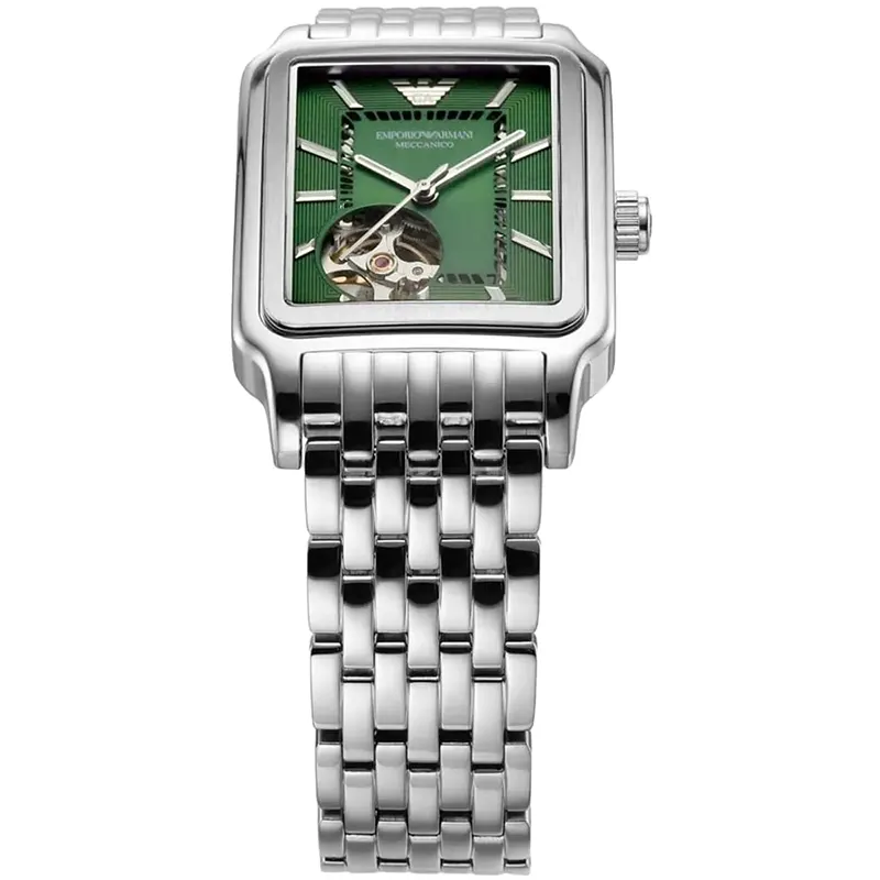 Emporio Armani Meccanico Green Dial Automatic Men's Watch | AR60067