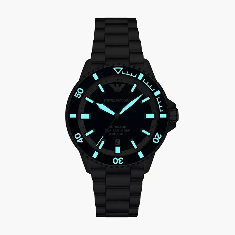 Emporio Armani Sea Explorer Automatic Blue Dial Men's Watch | AR60079