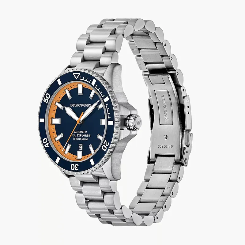 Emporio Armani Sea Explorer Automatic Blue Dial Men's Watch | AR60090