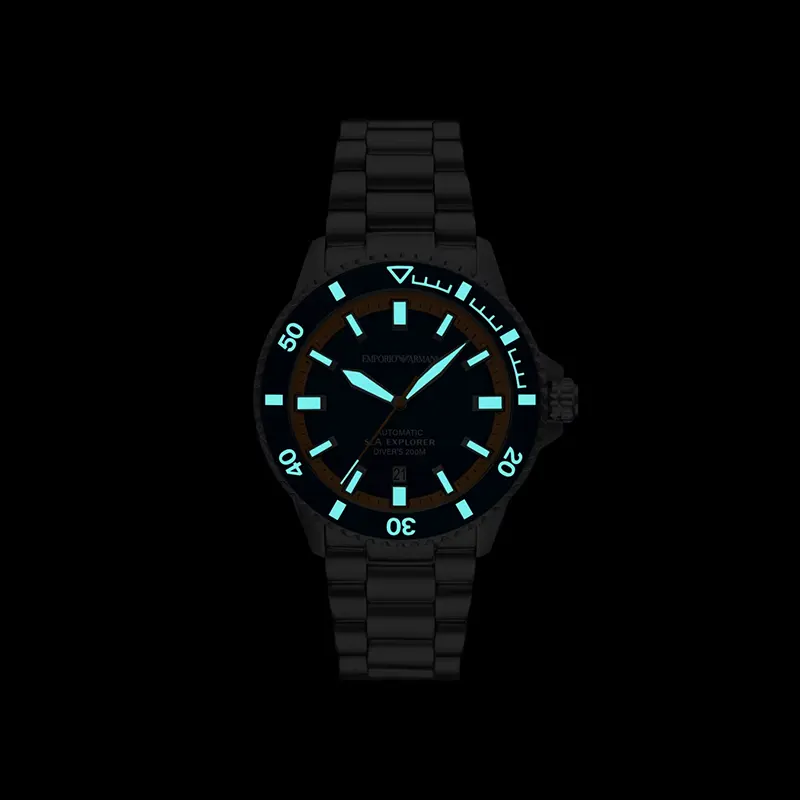 Emporio Armani Sea Explorer Automatic Blue Dial Men's Watch | AR60090