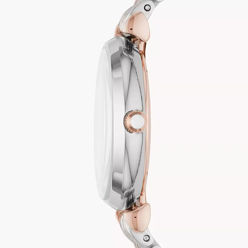 Emporio Armani White Mop Dial Two-tone Ladies Watch | AR80037
