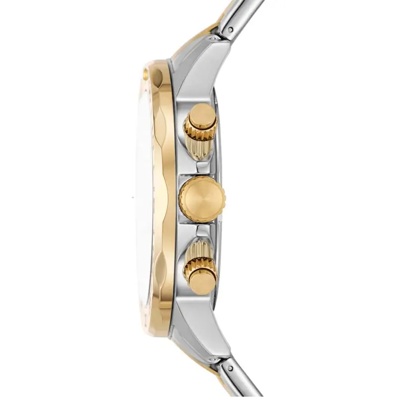 Fossil Bannon Silver Dial Two-Tone Men's Watch | BQ2707