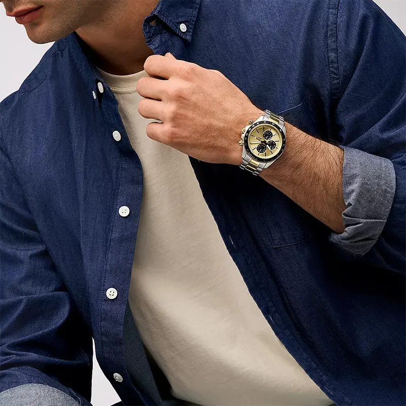 Fossil Autocross Multifunction Two-Tone Men’s Watch | BQ2876