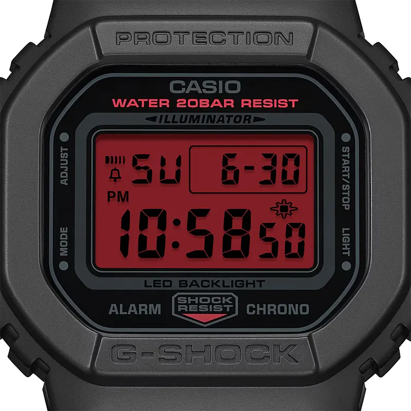 Casio G-Shock Vibrant Red Digital Dial Men’s Watch | DW-5600BBR-1