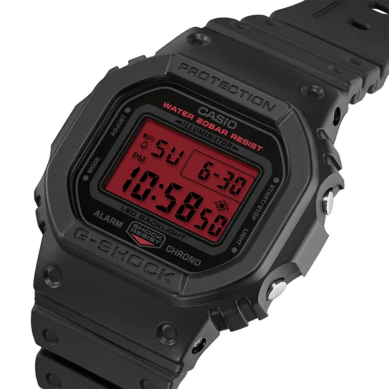 Casio G-Shock Vibrant Red Digital Dial Men’s Watch | DW-5600BBR-1