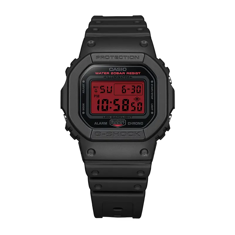 Casio G-Shock Vibrant Red Digital Dial Men’s Watch | DW-5600BBR-1