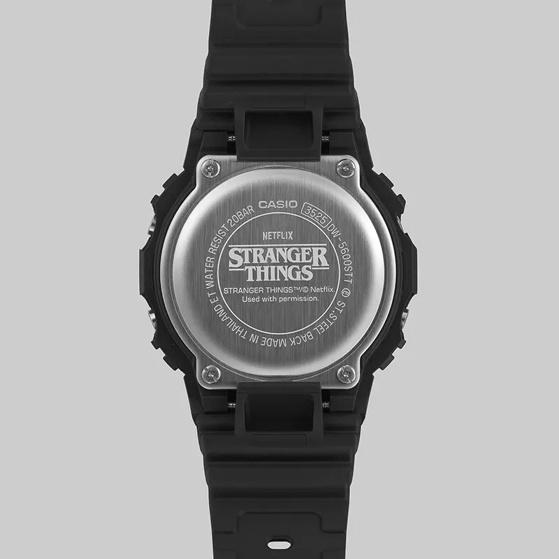 Casio G-Shock X Stranger Things Black Dial Men’s Watch | DW-5600STT-1