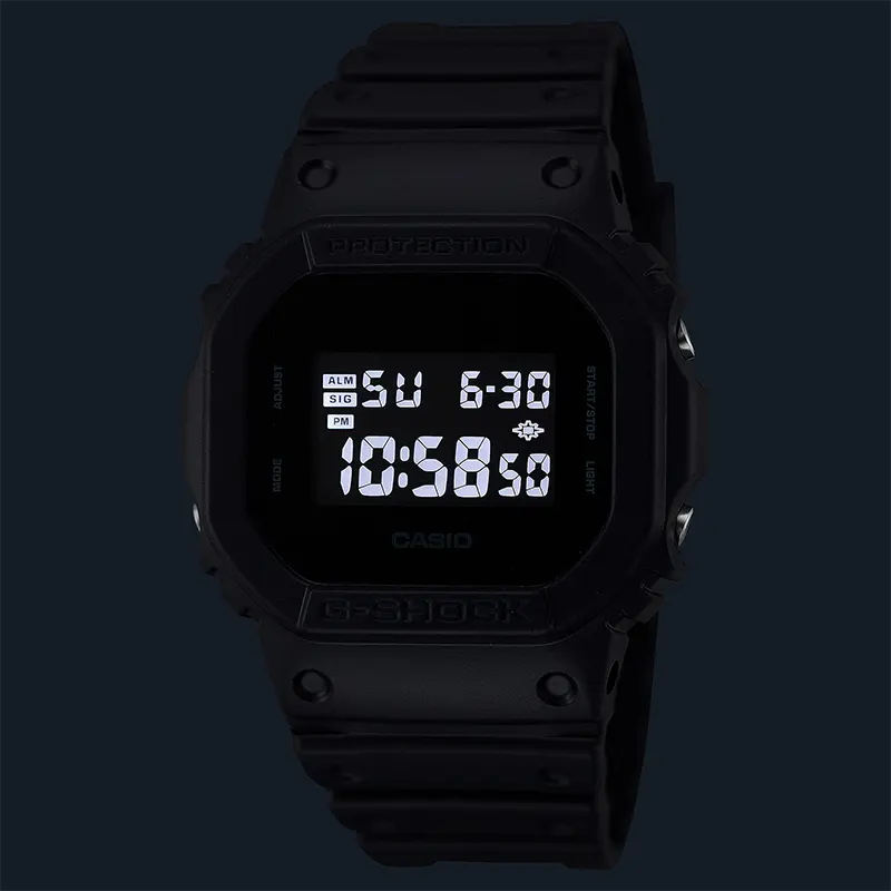 Casio G-Shock DW-5600UBB-1 'Solid Colors' Digital Black Dial Men’s Watch