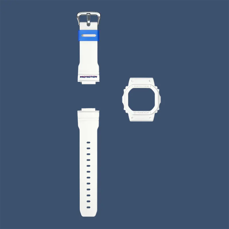 Casio G-Shock 5600 Series Off-Center Print Blue Digital Men’s Watch | DWE-5600PR-2