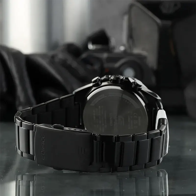 Casio ECB-950DC-1AEF Orologio Uomo Analogico Digitale Al Quarzo, Cinturino Acciaio Inossidabile - 3