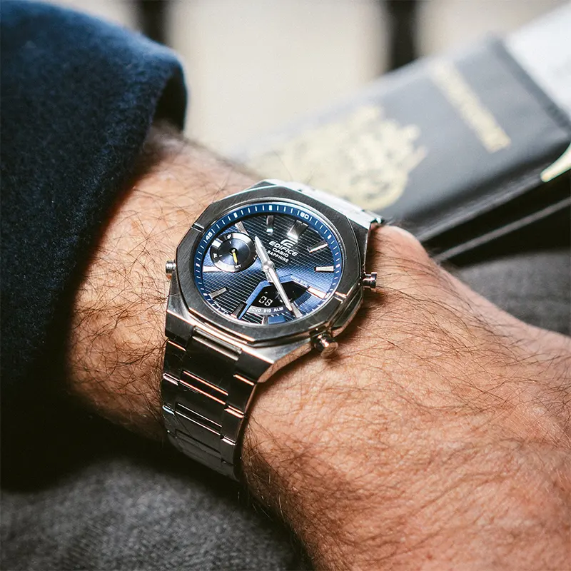 Casio Edifice Smartphone Link Bluetooth Blue Dial Men’s Watch | ECB-S10D-2A
