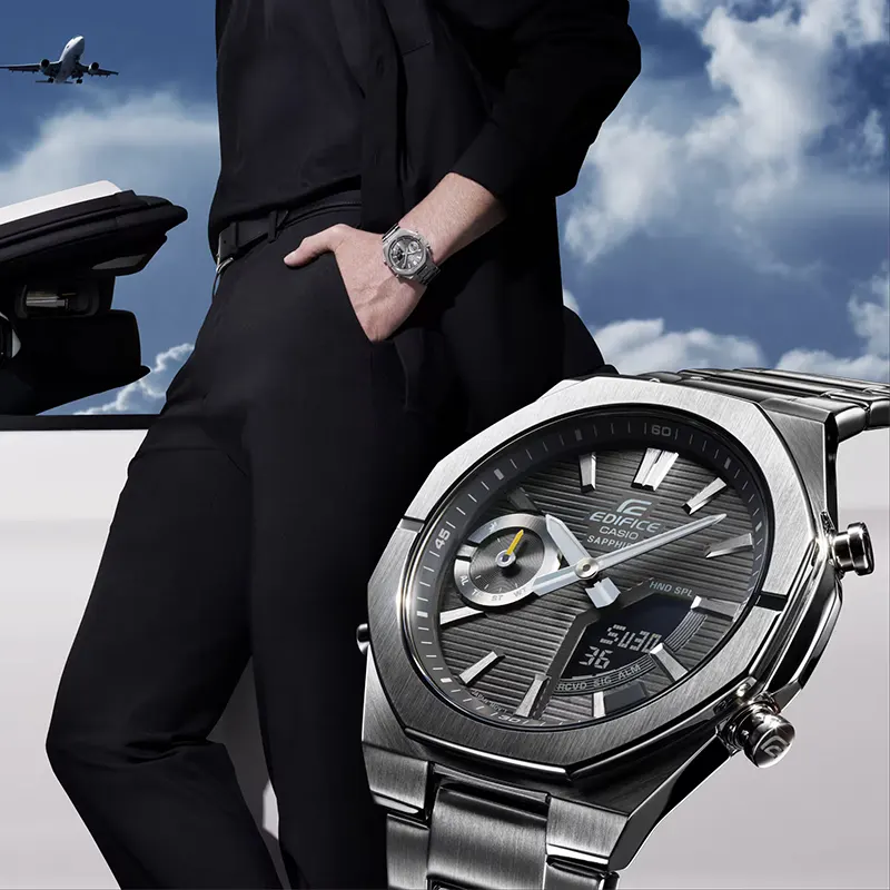 Casio Edifice Smartphone Link Bluetooth Grey Dial Men’s Watch | ECB-S10D-8ADF