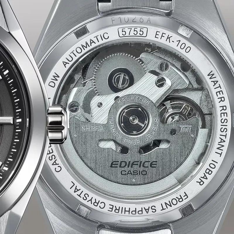 Casio Edifice Automatic Forged Carbon Black Dial Men's Watch | EFK-100CD-1A