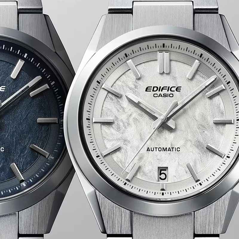 Casio Edifice Automatic Forged Carbon White Dial Men's Watch | EFK-100D-7ADR