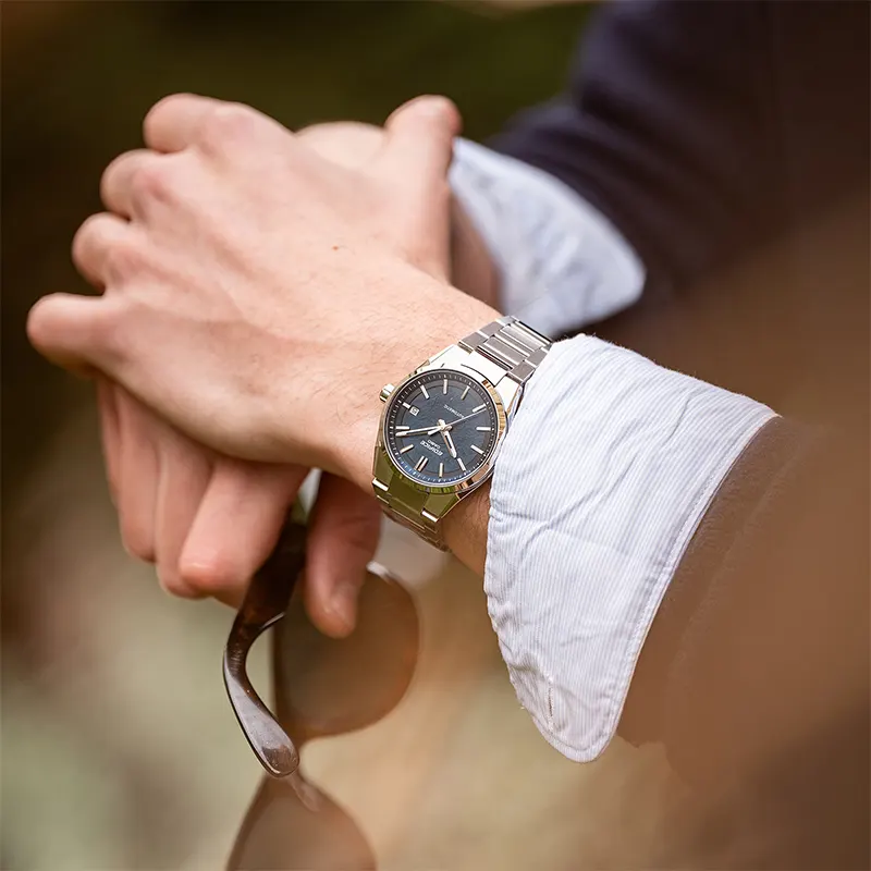 Casio Edifice Automatic Electroformed Textured Blue Dial Men's Watch | EFK-110D-2A