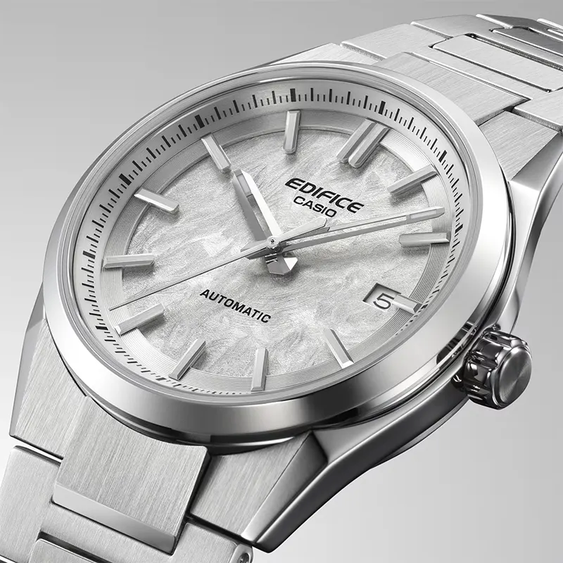 Casio Edifice Automatic Electroformed Textured Silver Dial Men's Watch | EFK-110D-7A