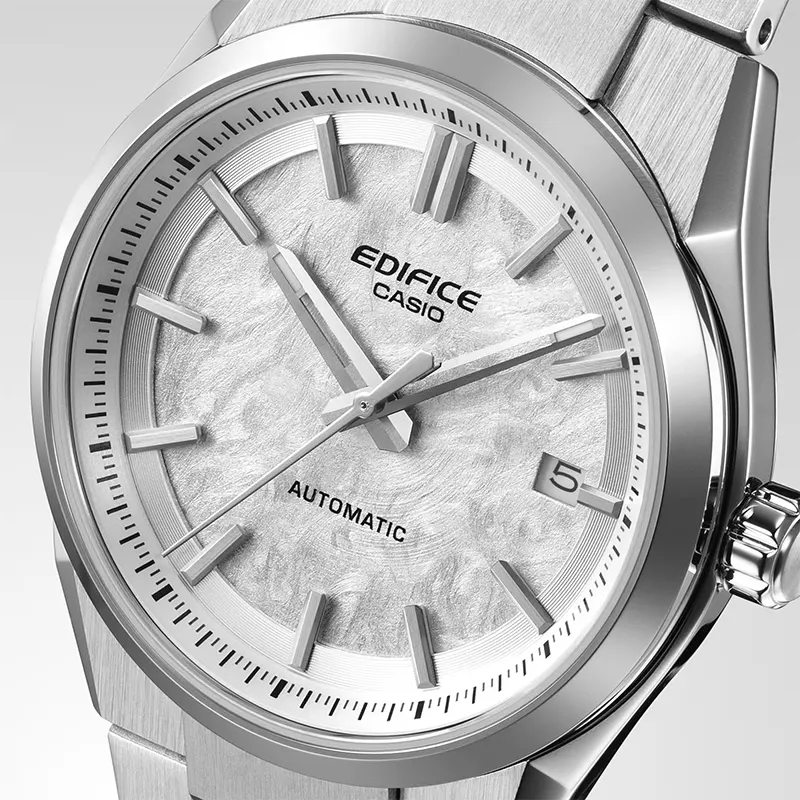 Casio Edifice Automatic Electroformed Textured Silver Dial Men's Watch | EFK-110D-7A