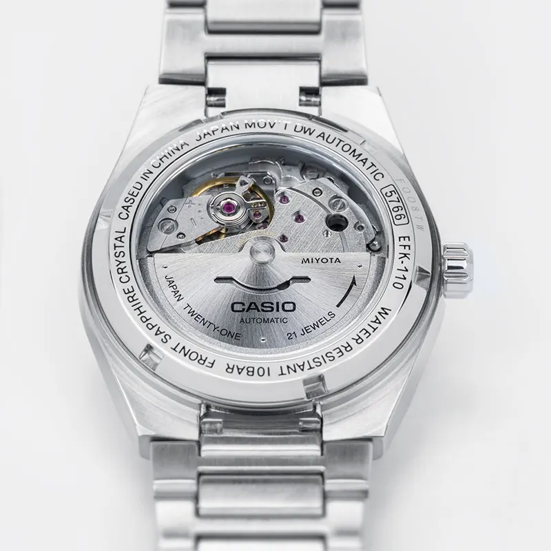 Casio Edifice Automatic Electroformed Textured Silver Dial Men's Watch | EFK-110D-7A