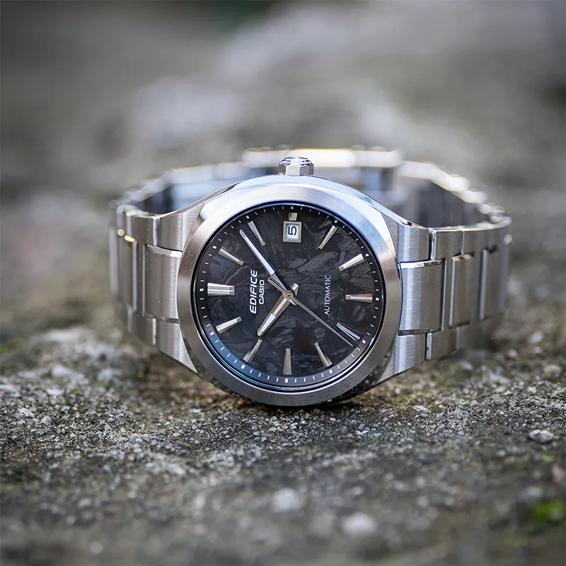 Casio Edifice Automatic Forged Carbon Black Dial Men's Watch | EFK-200CD-1A