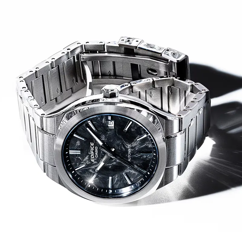 Casio Edifice Automatic Forged Carbon Black Dial Men's Watch | EFK-200CD-1A