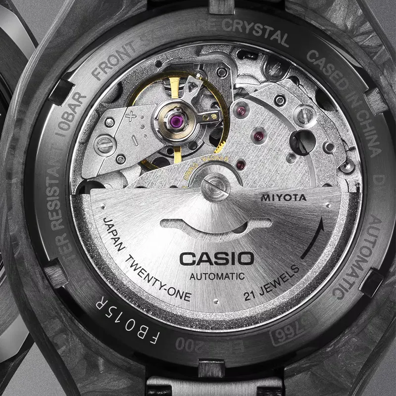 Casio Edifice Automatic Forged Carbon Black Dial Men's Watch | EFK-200CD-1A