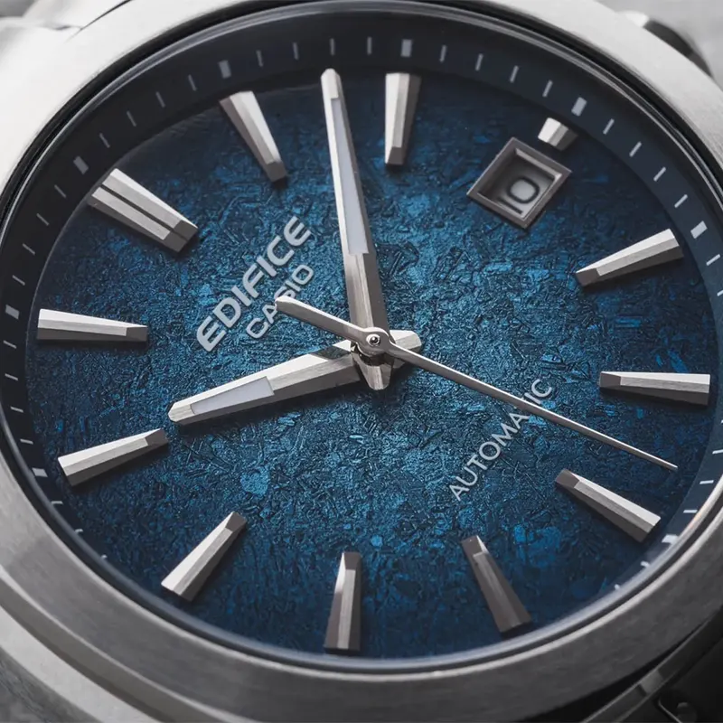 Casio Edifice Automatic Electroformed Textured Blue Dial Men's Watch | EFK-200D-2A