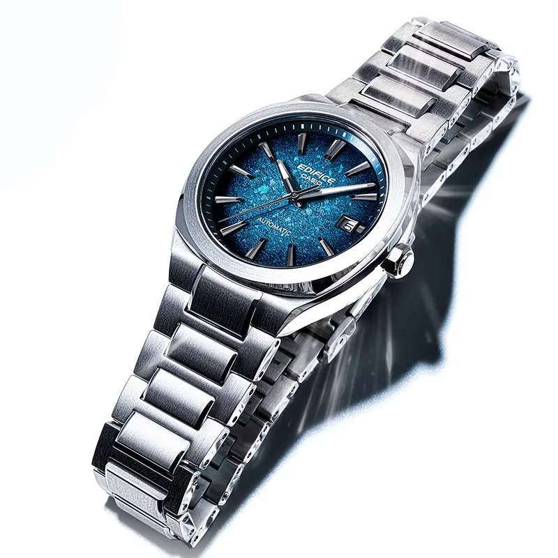 Casio Edifice Automatic Electroformed Textured Blue Dial Men's Watch | EFK-200D-2A