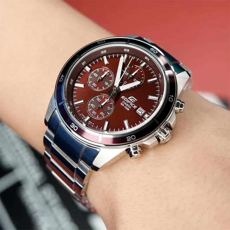 Casio Edifice Chronograph Red Dial Men's Watch | EFR-526D-5CV