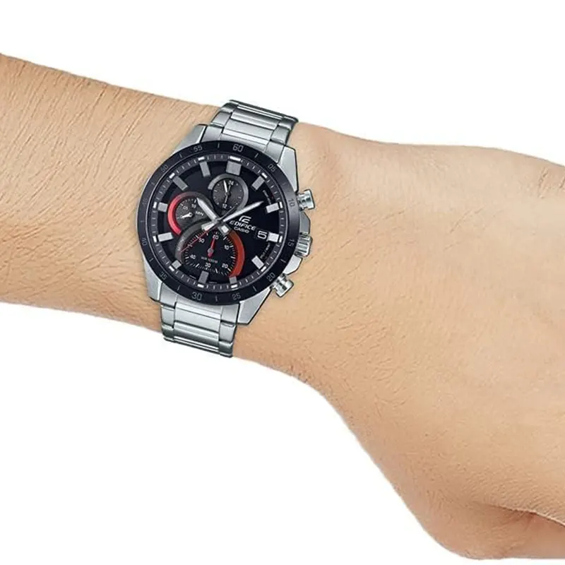 Casio Edifice Bold Designed Chronograph Black Dial Men’s Watch | EFR-571DB-1A1