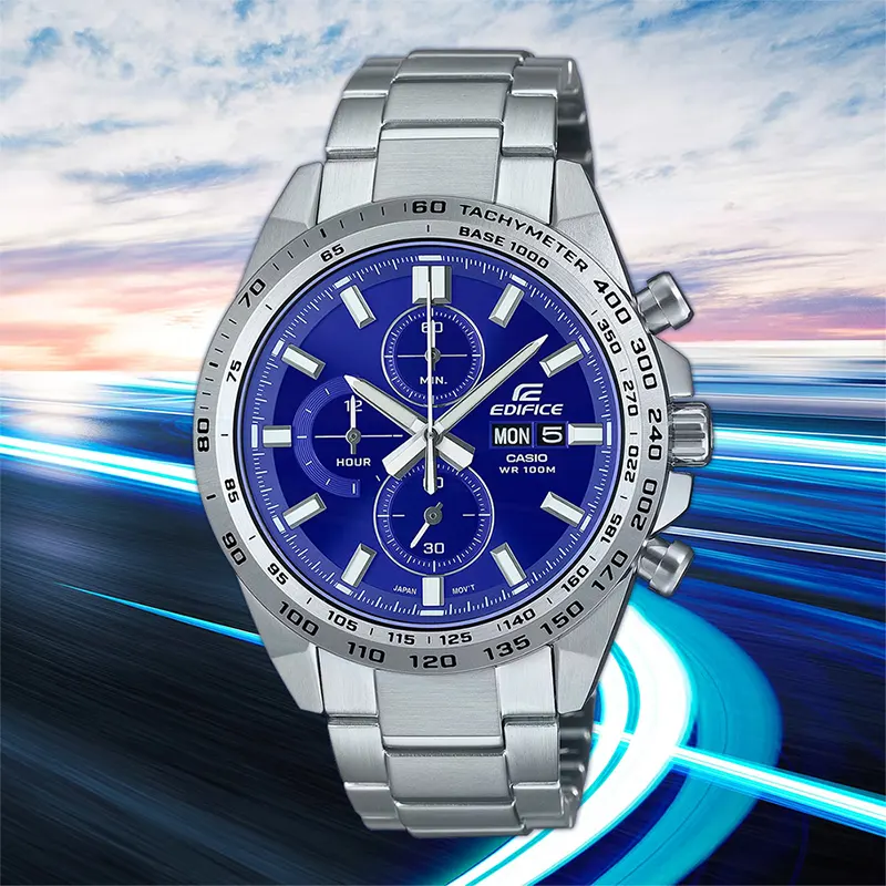 Casio Edifice Chronograph Blue Dial Men's Watch | EFR-574D-2AV