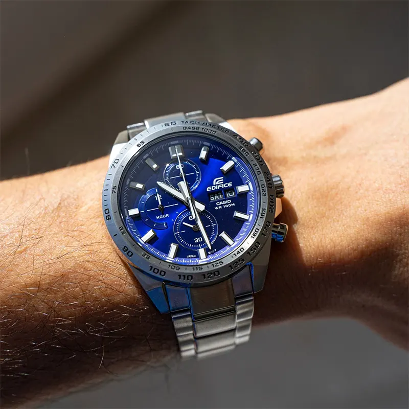 Casio Edifice Chronograph Blue Dial Men's Watch | EFR-574D-2AV
