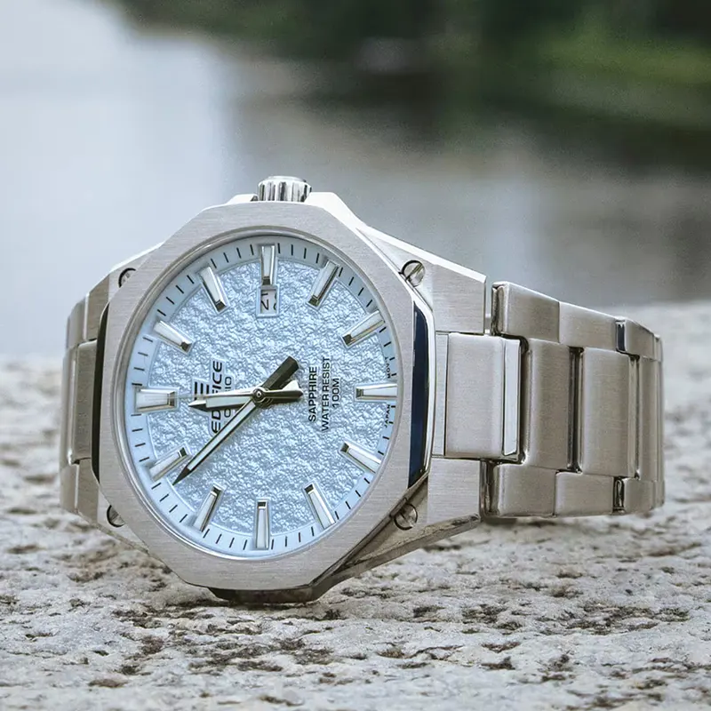 Casio Edifice EFR-S108DE-2AV Textured Ice Blue Dial Men's Watch