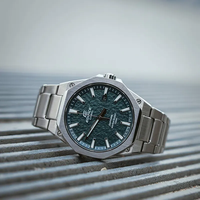 Casio Edifice EFR-S108DE-3AV Textured Green Dial Men's Watch