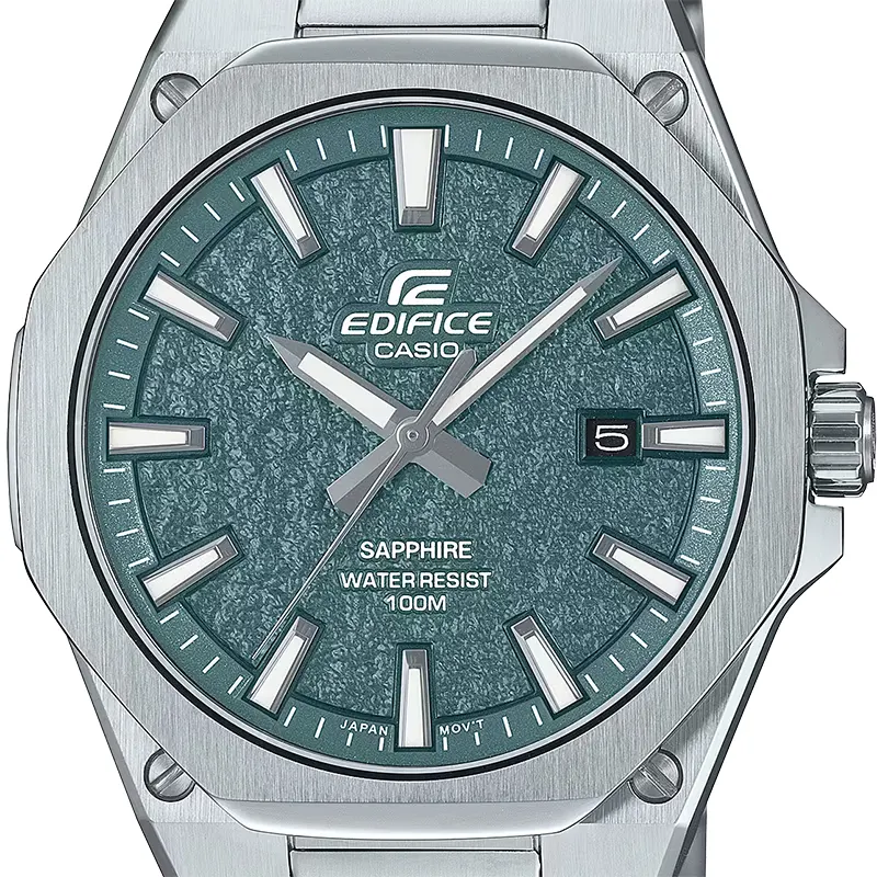 Casio Edifice EFR-S108DE-3AV Textured Green Dial Men's Watch