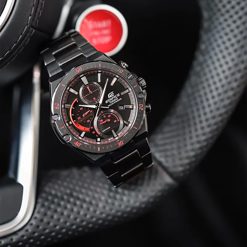 Casio Edifice Slim Line Solar Chronograph Sapphire Crystal Men's Watch | EFS-S560DC-1AV