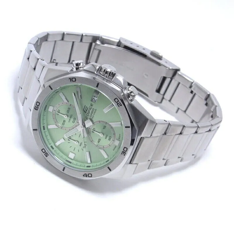 Casio Edifice Standard Chronograph Light Green Dial Men's Watch | EFV-640D-3AV