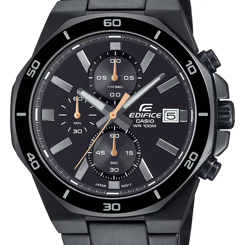 Casio Edifice Standard Chronograph Black Dial Men's Watch | EFV-640DC-1AV