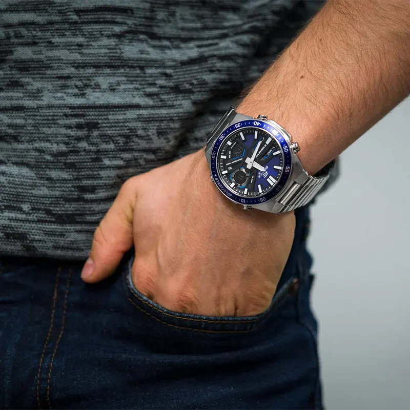 Casio Edifice EFV-C110D-2AVEF - Orologio Uomo Al Quarzo, Cronografo Analogico, Cassa Acciaio E Quadrante Blu - 6