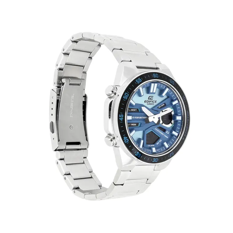 Casio Edifice Ice Blue Dial Men's Watch | EFV-C110D-2B
