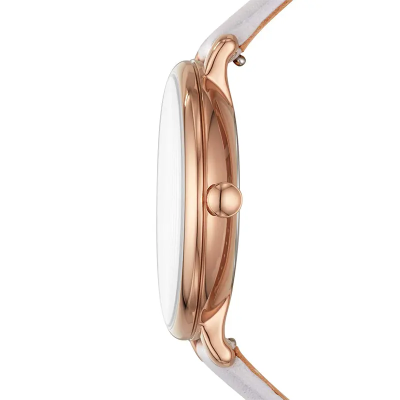 Fossil Jaqueline Mother of Pearl Dial Leather Strap Ladies Watch | ES4672