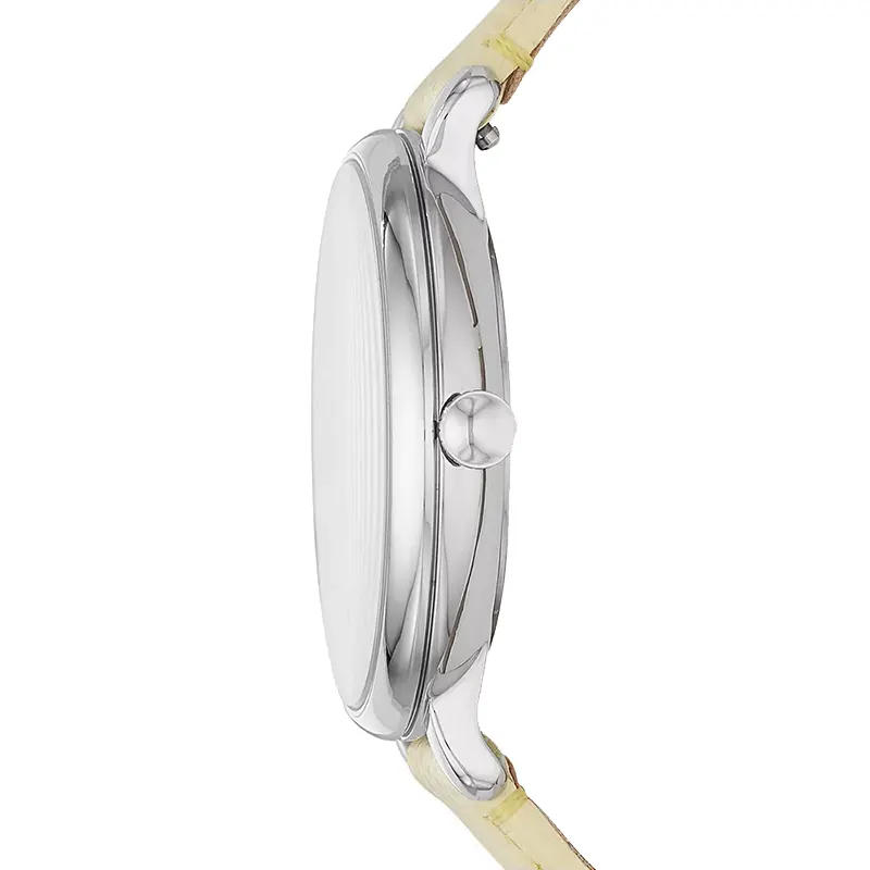 Fossil Jacqueline Floral Motif Dial Yellow Leather Ladies Watch | ES4812