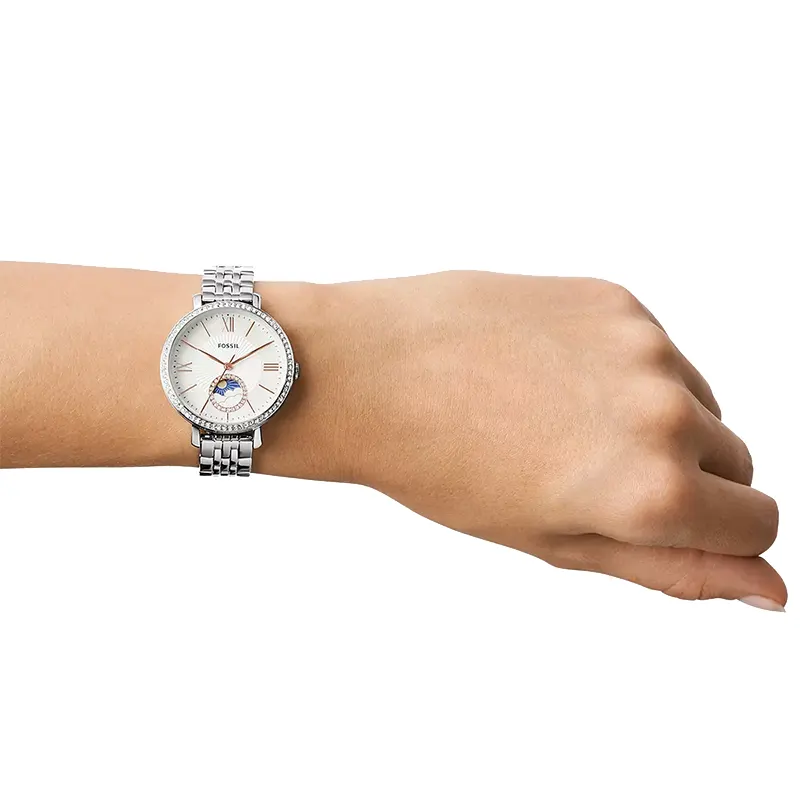 Fossil Jacqueline Sun Moon MOP Dial Silver Tone Ladies Watch | ES5164