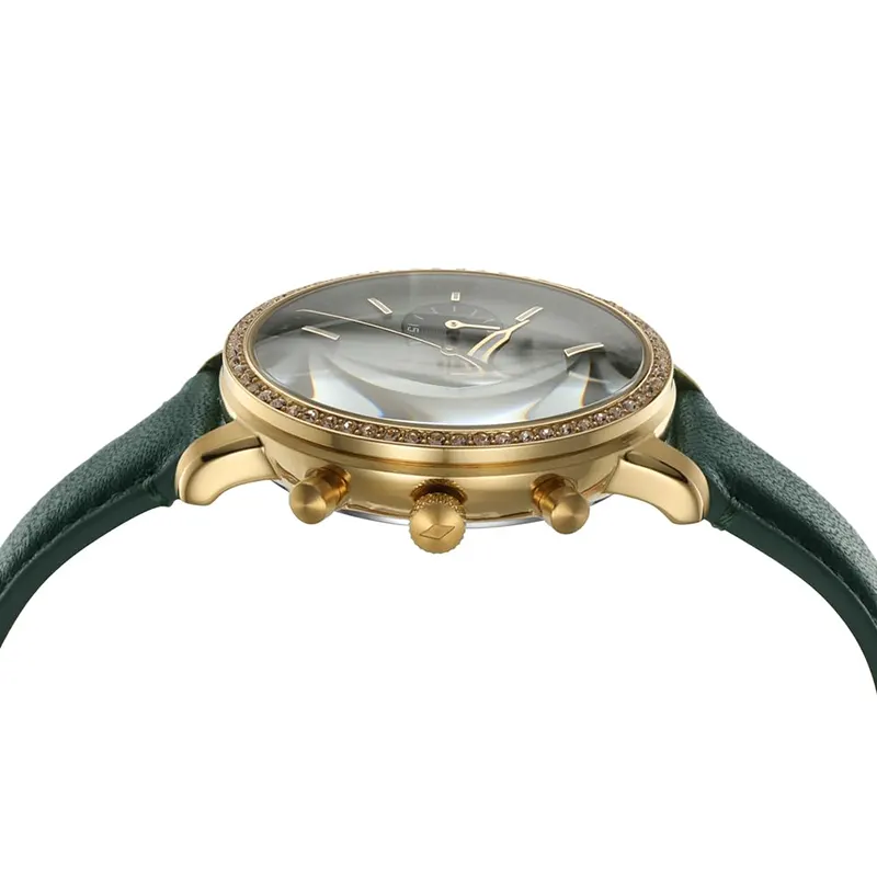 Fossil Neutra Chronograph Green Dial Leather Ladies Watch | ES5239