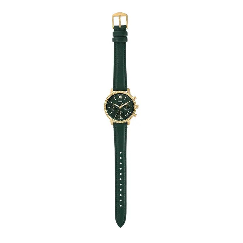Fossil Neutra Chronograph Green Dial Leather Ladies Watch | ES5239